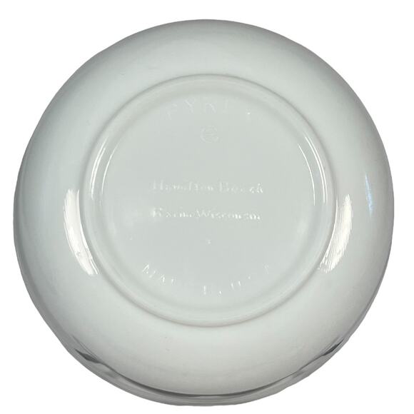 Pyrex Hamilton Beach Vintage 1940s 1950's USA White Milk Glass Large Mixing Bowl - Picture 5 of 8